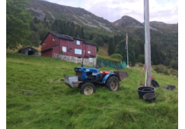 Dugnad på Sulabakkane - støyping av fundament til sikteskive